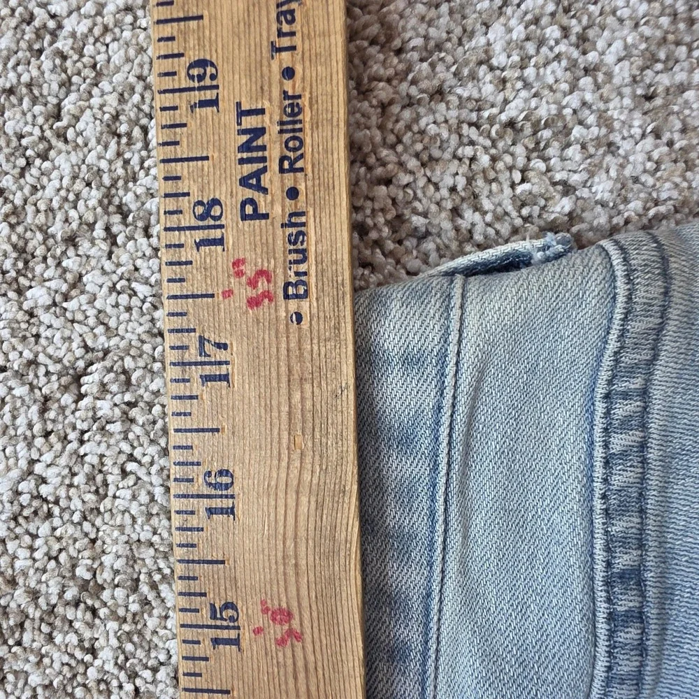 PacSun Skinny Distressed Jeans Mens 34x32 Light Wash Blue Ripped‎ Denim Casual